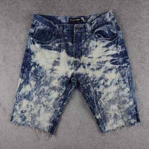 Red Ape Shorts Men's 34 Blue Distressed Jeans Denim Acid Wash Skate Street Y2K